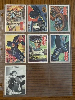 Original 1966 TOPPS Batman Red Bat Trading Cards - Image 1 of 4