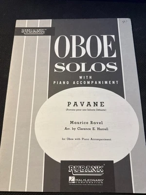 Pavane for Oboe & Piano by Maurice Ravel Rubank HL04476919 Music Book - Image 1 of 3