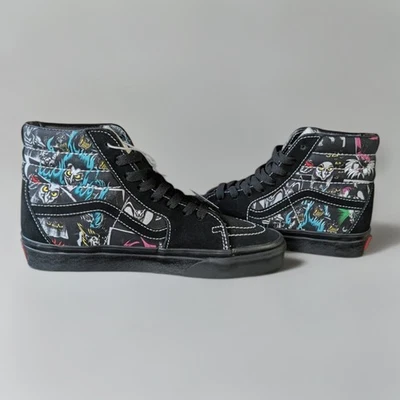 Zapatos de skate VANS Sk8-Hi x Disney 100 Villanos negros de caña alta para mujer 7 hombres 5,5 Foto 1 de 4