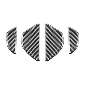 Cubierta de cuenco de puerta interior de fibra de carbono real apta para Volvo S60 2011-2018 4 piezas - Imagen 1 de 7