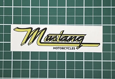 Dois Novos Adesivos Vintage Mustang Motocicleta Tanque Bicicleta Clássica - Imagem 1 de 2