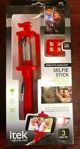Itek by Soundlogic Selfie-Stick with built in shutter release & 4 led flash nib - Picture 1 of 1