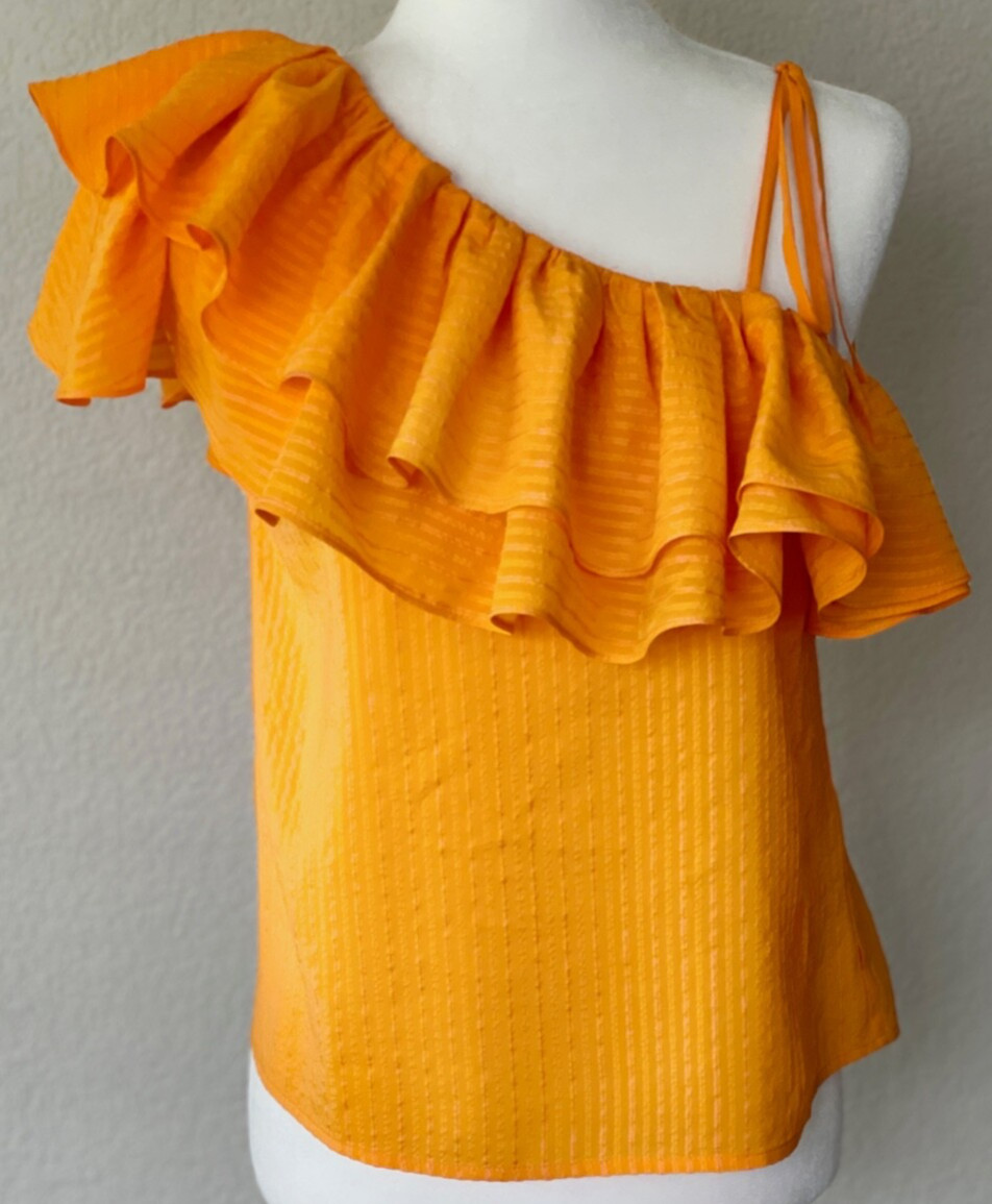 One Shoulder Striped Tops for Women for sale | eBay