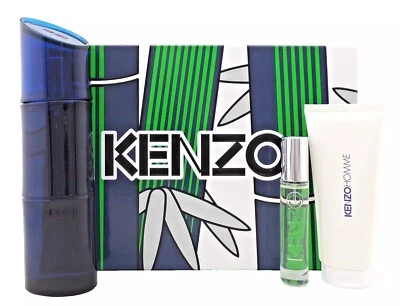 KENZO HOMME INTENSO SET DE REGALO 3 PIEZAS: EDT 110ML - SPRAY 10ML - GEL DE DUCHA 75ML NUEVO Foto 1 de 4