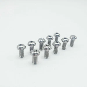 Jaula para botella de agua Ti de titanio 10 piezas M5x12 mm perno cabeza botón llave Allen tornillo - Imagen 1 de 4