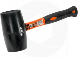 Large Rubber Mallet 32oz 900g Hammer Fiberglass Rubberized Soft Handle Hand Grip - Picture 1 of 6