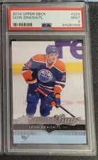 PSA 9 2014-15 UPPER DECK SERIES 1 YOUNG GUNS LEON DRAISAITL ROOKIE #223 YG RC
