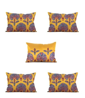 Suzani Pillow Cover Uzbek SET of 5 pcs 14.17" x 19.29" FREE Fast Shipment 09605 - Image 1 of 4