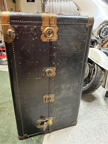 Early 1900's Hartman Wardrobe Steamer Trunk/Cushion Top Cover
