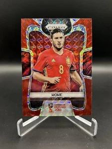 2018 Panini Prizm FIFA World Cup Red Mosaic Prizm Koke #204 Spain - Picture 1 of 2