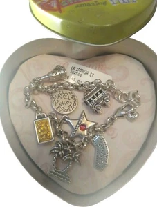 Brighton Charm Armband Neu mit Etikett & Dose San Francisco Hollywood Weinwagen +3 - Bild 1 von 6