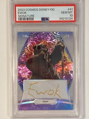 Ewok - 2023 Cosmos Disney 100 Star Wars SIGNATURE /88 - GEM MINT PSA 10 - Image 1 of 2