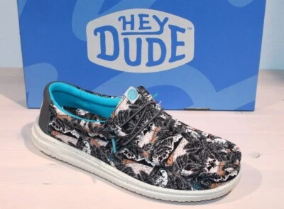 HEY DUDE Slipper Canvas Stoff Halbschuhe Slip On - WALLY H2O TROPICAL - Neu !