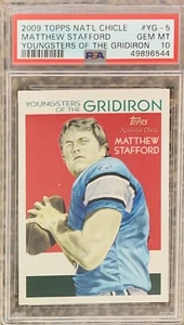 Topps National Chicle 2009 #YG-5 Matthew Stafford PSA 10 novato radiocontrol pop 1 - Imagen 1 de 1