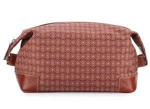 Neiman Marcus Printed Foulard, Red Travel Toiletry Bag Case $140.00 - Picture 1 of 11