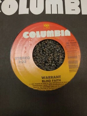 Warrant Blind Faith/Mr. Rainmaker 7" Vinyl 45RPM - Image 1 of 2