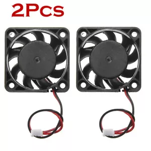 2PC 12V Mini Silent Cooling Computer Fan - Small 40mm x 10mm DC Brushless 2-pin - Picture 1 of 7