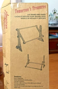 NIB Tomorrow's Treasures LAP FRAME & STAND Needlepoint Cross stitch Quilting - Picture 1 of 4