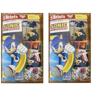 2 pk Child SONIC the Hedgehog Cotton Briefs 10 Pair Size 8 Tagless Underwear NIP - Picture 1 of 1