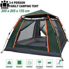 Full Automatic Instant Pop Up 3-4Man Camping Tent Family Outdoor Hiking Shelter