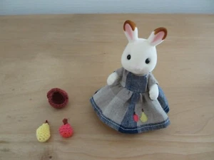 Sylvanian Families Calico Critters Handmade Fruit Dress Basket Apple Pear RARE - Picture 1 of 10