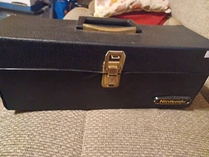 Vintage Official Original NINTENDO NES 15 GAME Carrying Case Black Plastic - Picture 1 of 3