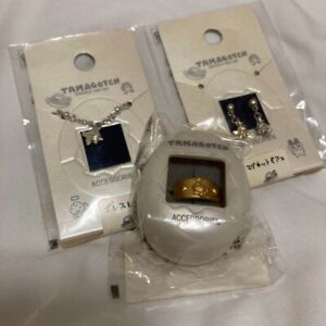 Bandai Tamagotchi Accessories 3 Set Ring Magnetic Earrings Bracelet