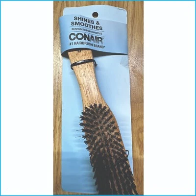 Shines & Smoothes Reinforced Boar Bristles Conair #1 Hairbrush Brand - Image 1 of 4