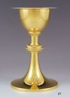 Handsome International Sterling Silver Gold Washed Communion Chalice & Patten