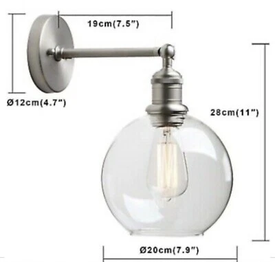 1-Light Wall Sconce, Yosoan Mini Vintage Industrial Wall Light Fixture with for - Image 1 of 3