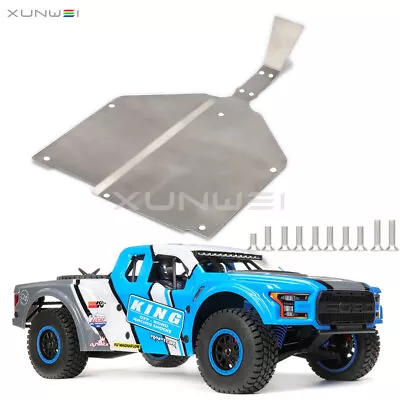 RC Losi Baja Rock Rey Stainless Steel Chassis Protector Guard Armor Skid Plate - Image 1 of 4