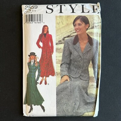 Style Sewing Pattern 2259 Size 8-18 Midi Skirt Fitted Jacket 90s Y2K - Image 1 of 4