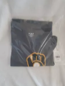 Milwaukee Brewers Tri-Blend V-Neck Navy Women's T-Shirt Size Medium Brand New - Picture 1 of 5