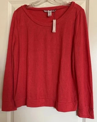 Suéter Victoria's Secret Manga Larga Tejido Ligero Coral Talla Mediana Nuevo con Etiquetas Foto 1 de 4