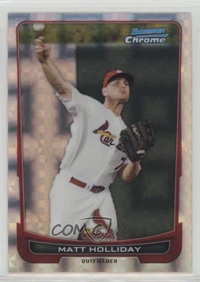 2012 Bowman Chrome Retail X-Fractor Matt Holliday #109 - Image 1 of 2