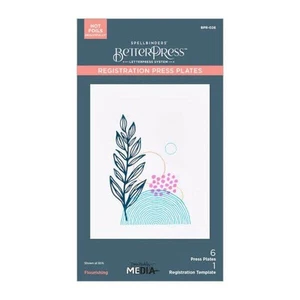Placa de prensa Spellbinders - Colección Botánica Moderna - Floreciente (por Dina W - Imagen 1 de 6