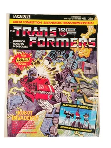 Transformers UK #1 Marvel UK 20th September 1984 Comic G1 MTMTE British Weekly - Imagen 1 de 13