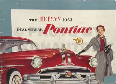 1953 Pontiac дилер альбом книга оригинальный иллюстрированный стиль особенности аксессуары - Изображение 1 из 2