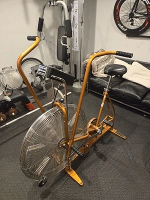 Vintage MCM GOLD SCHWINN AIRDYNE Dual Action EXCERCISE BIKE w/SPEEDO - Image 1 of 4