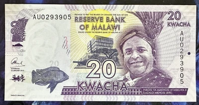 2015 MALAWI - 20 KWACHA - GEM UNC - Image 1 of 2