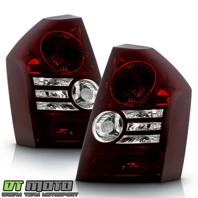 2008-2010 Chrysler 300 Base/Touring Red Smoke Tail Brake Lights Lamps Left+Right - Image 1 of 4