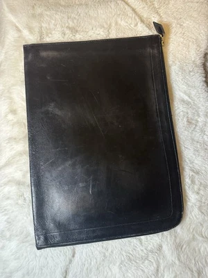 Pochette pour ordinateur   Porte Document  Hermès vintage en cuir - B12 - Photo 1/4