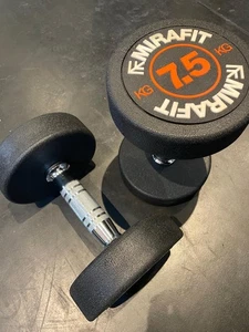 Mirafit Rubber Dumbbell Set 7.5kg - Picture 1 of 1
