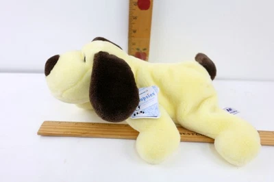 Bolsa de frijoles A & A Plush Flopsies marrón y tostado cachorro perro 14" con etiquetas Foto 1 de 4