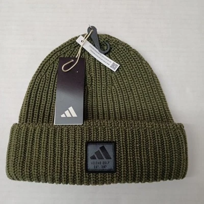 Gorro de golf Adidas para hombre puño novedad verde OSFM HY1628 sombreros Foto 1 de 4