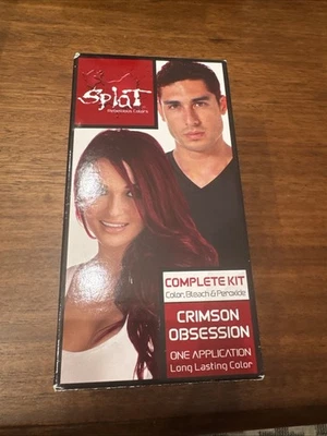 Tinte de cabello semipermanente Splat Rebellious Colors rojo obsesión carmesí (1 caja) Foto 1 de 4