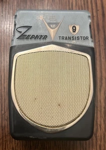 Zephyr ZR-930T VNTG TRANSISTORRADIO MIT Ohrhörern Original Case und Box LESEN 60er - Bild 1 von 12