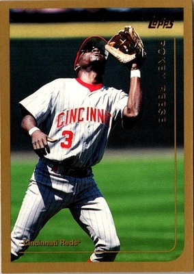 1999 Topps Pokey Reese #424 Cincinnati Reds Baseball Card - Image 1 of 2