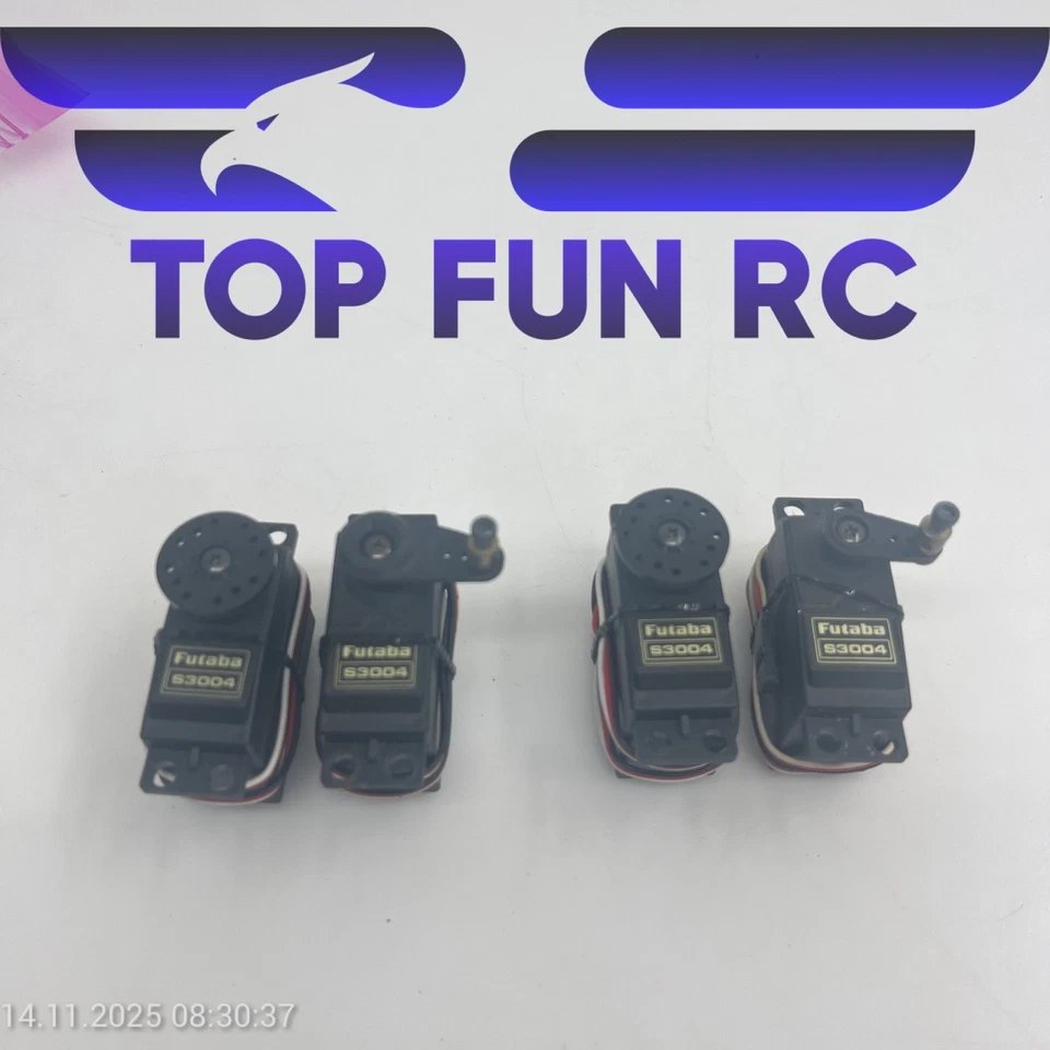 FUTABA SERVO LOT S3004 X4 VINTAGE SERVOS FOR CARS/PLANES/BOATS TESTED & WORKING! - Image 1 of 1