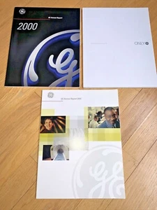 2000 / 2001 / 2002 GENERAL ELECTRIC ANNUAL REPORT Jack Welch & Jeffrey Immelt GE - Foto 1 di 12